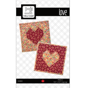Love - Mug Rug Muster