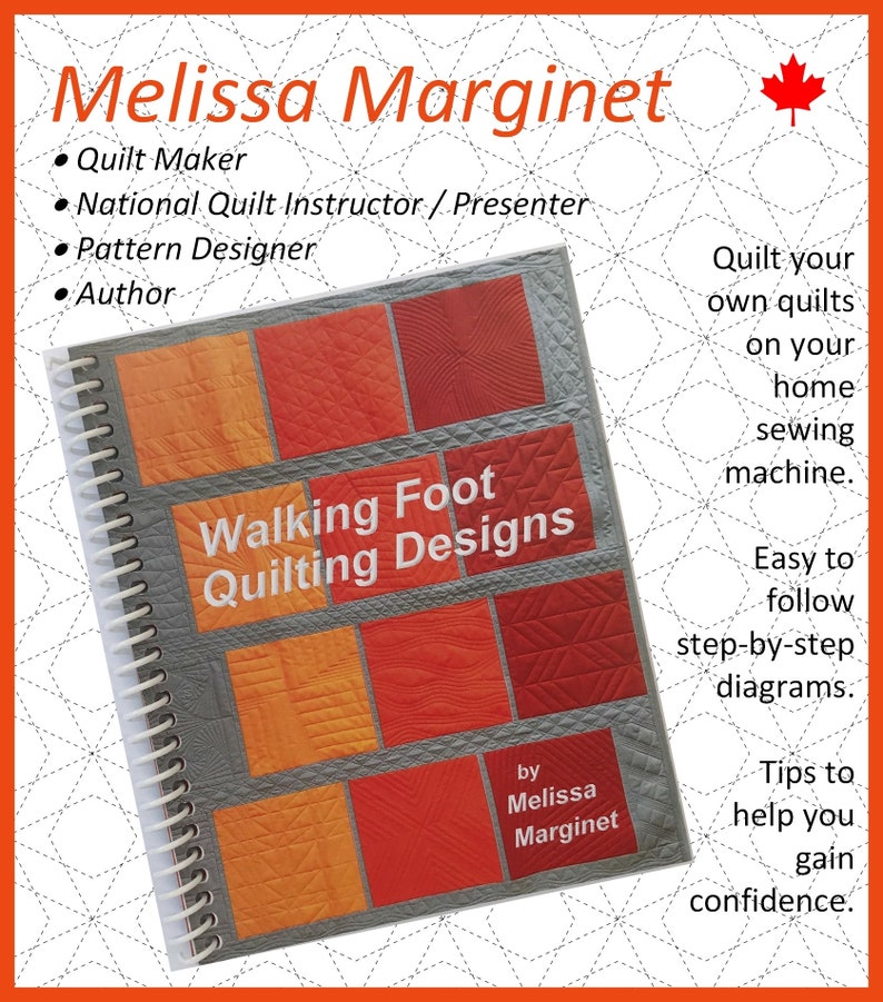 GET BOTH BOOKS Walking Foot Quilting Designs & Edge-to-Edge Walking Foot Quilting Designs image 2