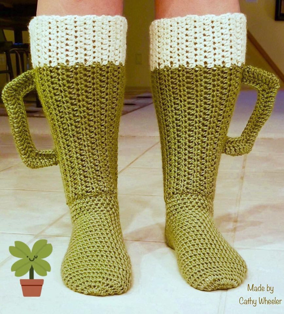Crochet Beer Sock PATTERN Beer Stein Beer Mug Slippers Etsy Canada