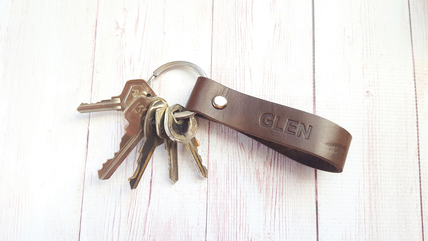 Custom Leather Keyring