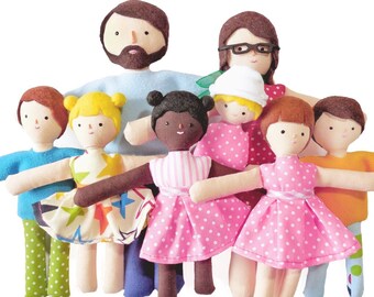 Little dolls that you can custom for your dollhouse. Make your own family of dolls. Custom dolls house dolls. Perfect gift for kids.