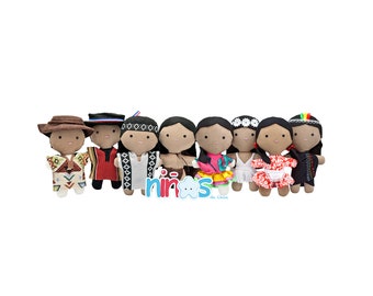 Ethnic dolls - Chilean culture - Handmade dolls