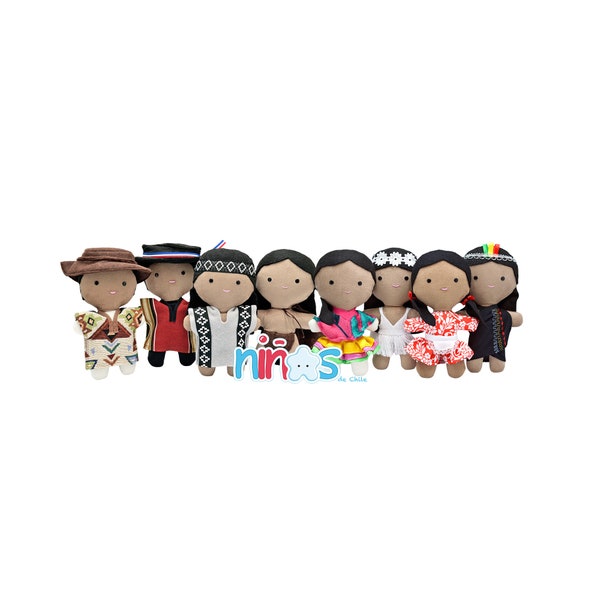 Ethnic dolls - Chilean culture - Handmade dolls