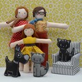 Customized Dolls for Dollhouse _ Dollhouse miniatures family _ Make your own doll family _ Custom dolls _ Gift for toddlers _ Gift for girl product logo