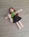Customizable Fabric Doll Family for Dollhouse, Handmade Toddler Figures product logo