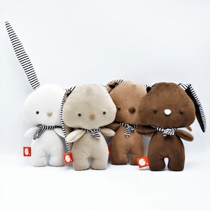 Handmade Felt Bunny or Bear Plushie - 20cm Soft Toy