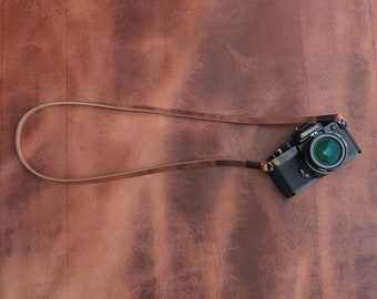 TorMake Vintage style camera strap handmade from genuine leather Italy,Shoulder Strap,neck strap,for camera