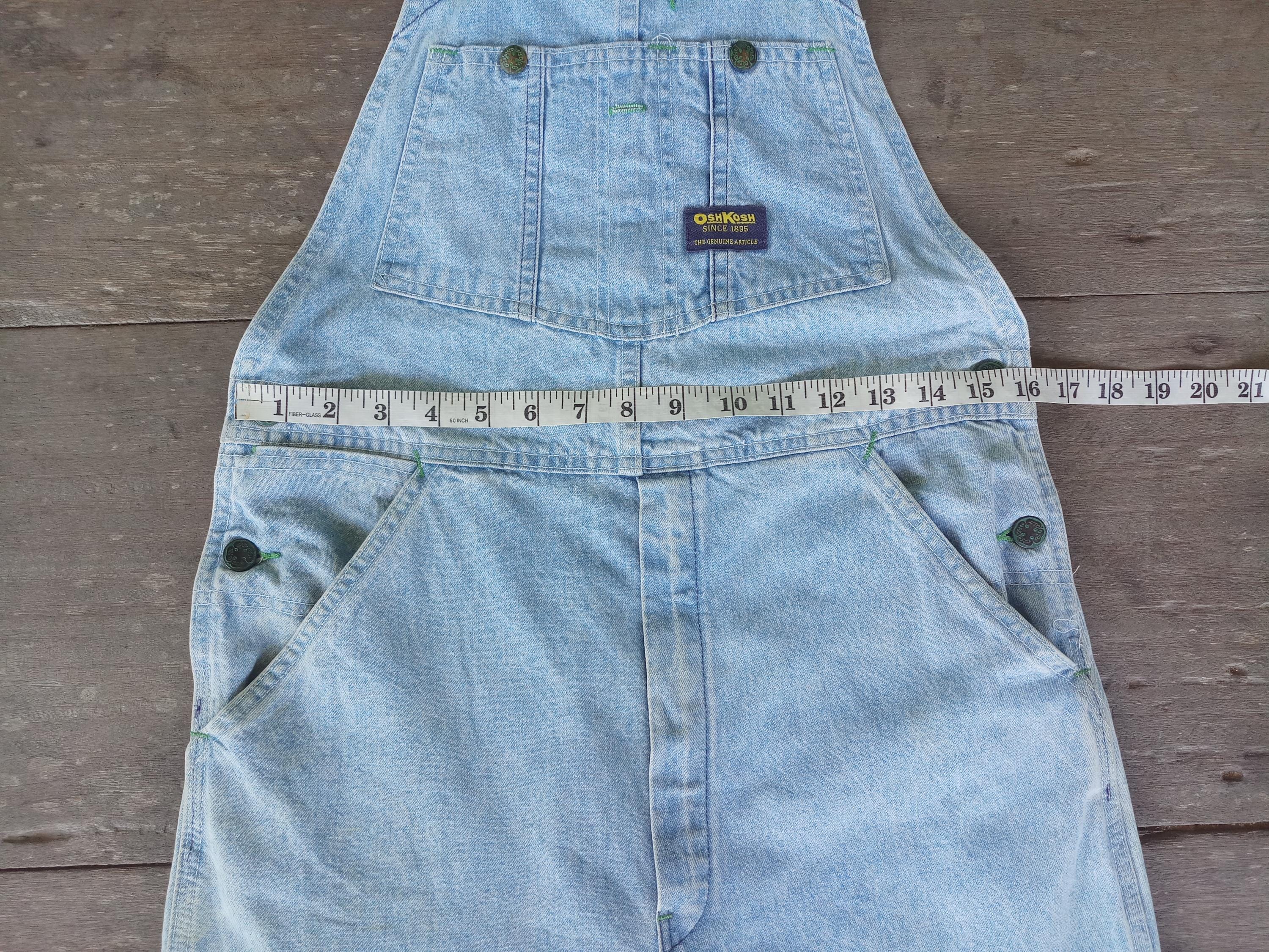 Vintage 70s Oshkosh Denim Overalls: Faded Blue, Talon Zipper, Made