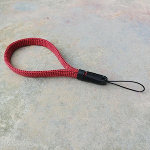 Correa de escalada hecha a mano para cámara con detalles de cuero, Sony RX100 y Ricoh GR GXR