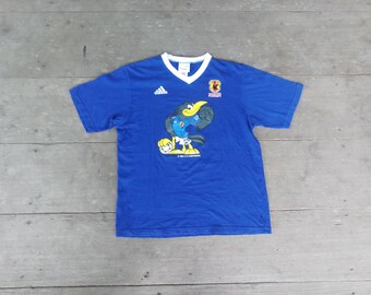 Vintage 90s JFA Adidas Kirin T-shirt: Japan Football, Size L - Etsy