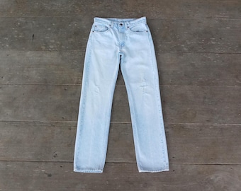 Vaqueros desgastados, Levi's 505 vintage de los 90, talla W31 L31.5, mezclilla Levi's, fabricados en EE. UU.