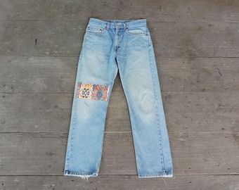 80年代ヴィンテージ リーバイス 501 ジーンズ W31 L33：ダメージ加工 