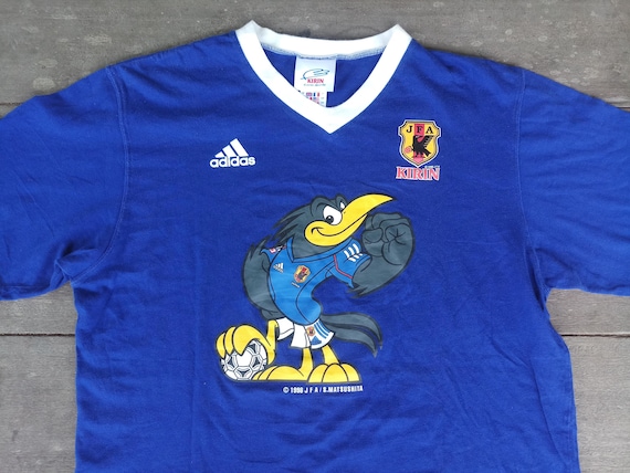Vintage 90s JFA Adidas Kirin T-shirt: Japan Football, Size L - Etsy