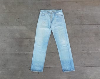 Vintage Levis 505 Blue Jeans W34 L30: Faded Denim - Etsy