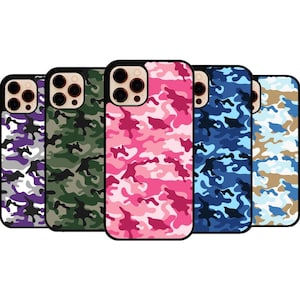 Designer Camo in Hot Pink iPhone 13 Case by Sterling Gold - Pixels