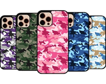 Camo Phone Case, Army Camouflage Cover fit for iPhone 14 Pro, 13, 12, Samsung S22 Plus, S21, S20, Google Pixel 7, 6 Pro 6