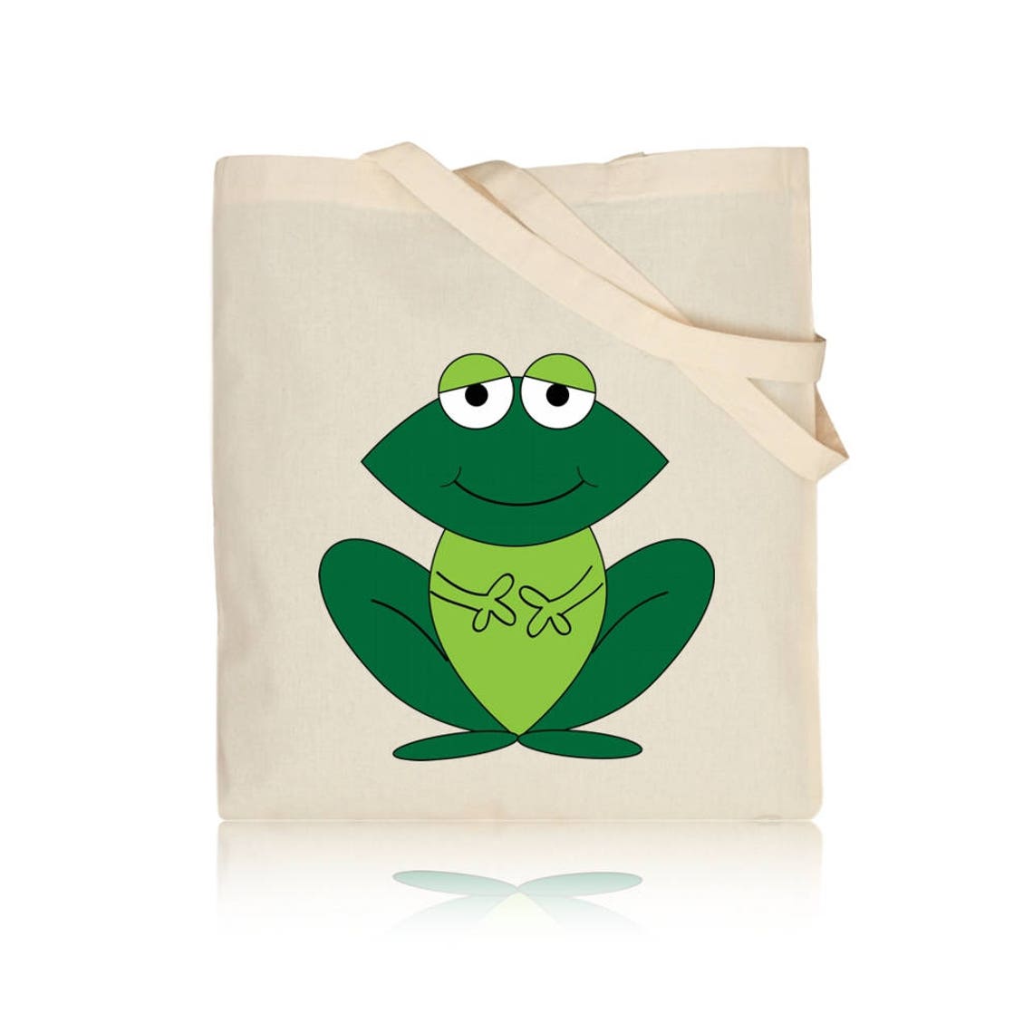 Frog Tote Bag / Funky Frog Cotton Tote Bag / Cute Frog Cotton - Etsy