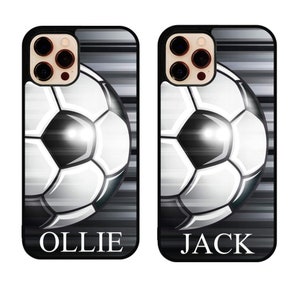 Personalised Football Phone Case available in iPhone and android Samsung, Google Pixel, Boys Football Phone Case, Aesthetic Football Case