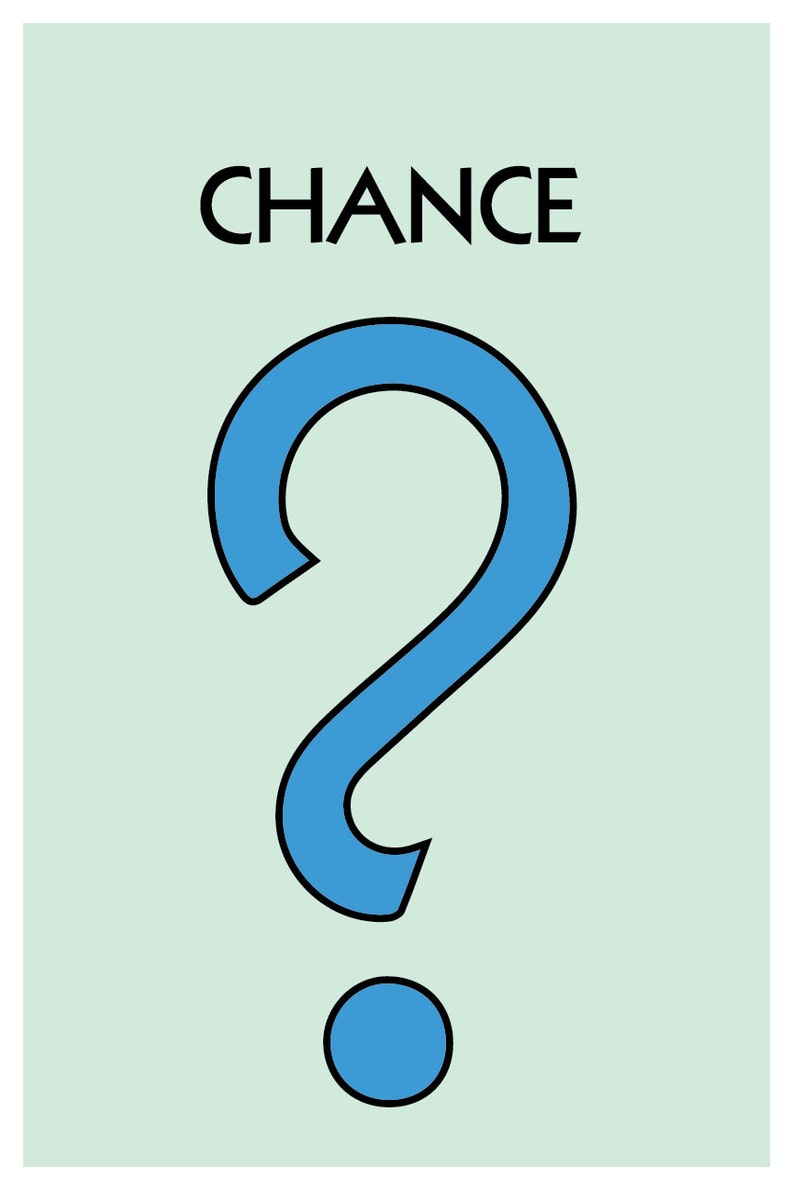 Monopoly Inspired Poster Set Wall Decor Community Chest Etsy