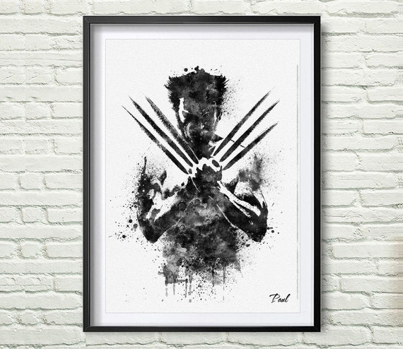 Wolverine Art Print X Men Poster Art Wolverine Poster Etsy