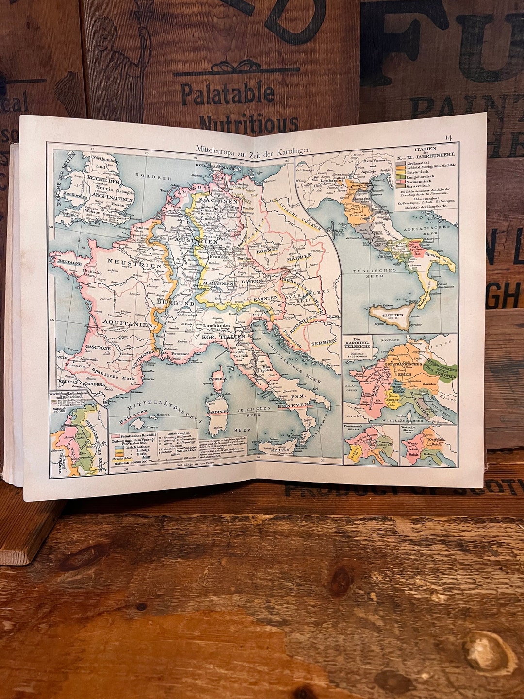 Circa 1901 GERMAN ATLAS Verlag & Klasking 85 MAPS - Etsy