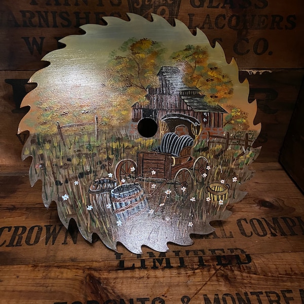 Painted Saw Blade Etsy