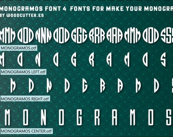 MONOGRAMOS COMPLETE FONT set for make your Monogram.