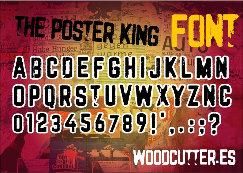 THE POSTER KING Font image 3
