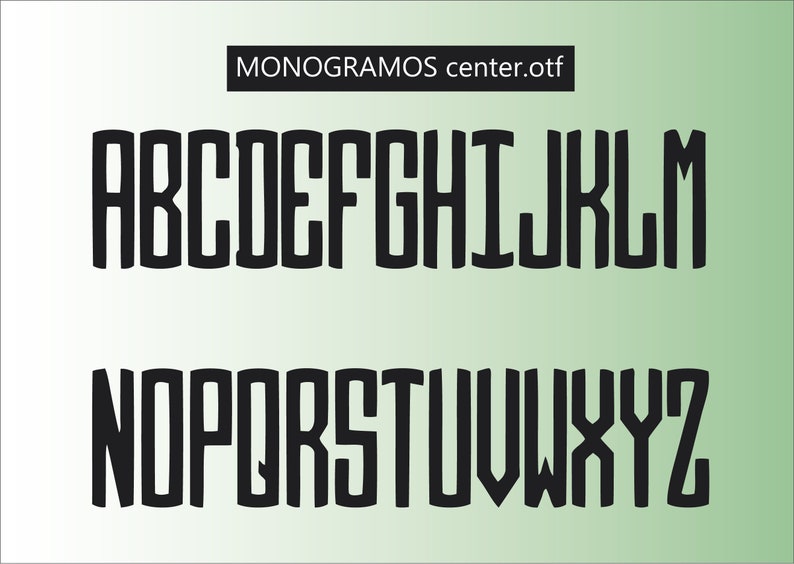 MONOGRAMOS COMPLETE FONT set for make your Monogram. imagen 6