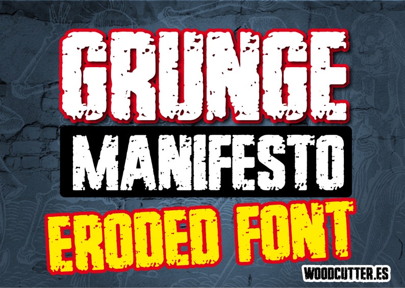 GRUNGE MANIFESTO Font image 1