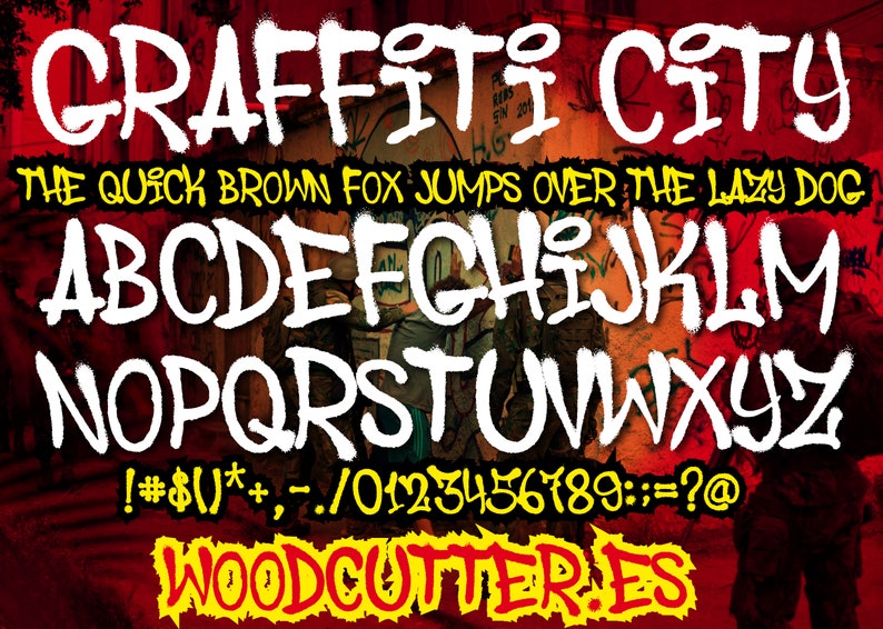 Graffiti City Font Etsy