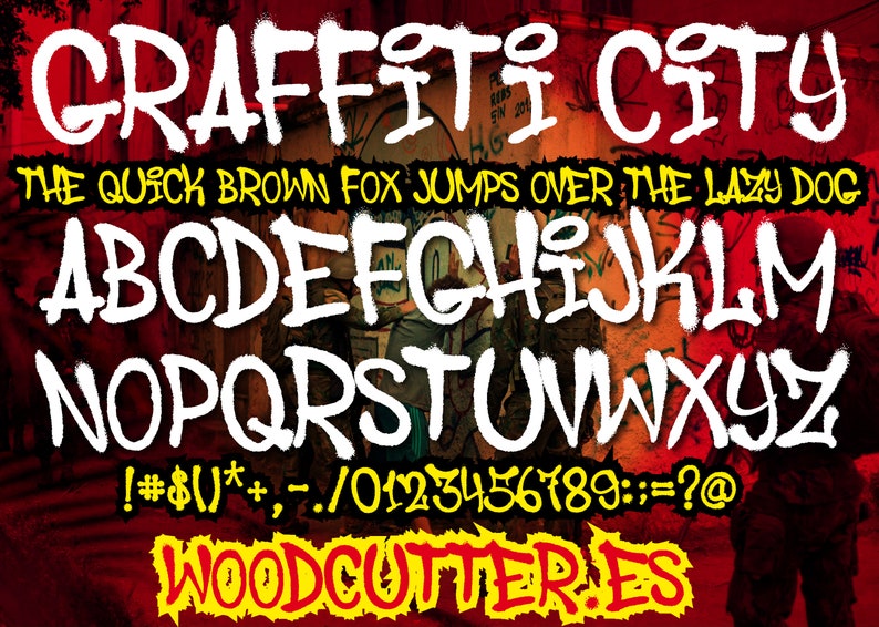 Graffiti City Font imagen 2