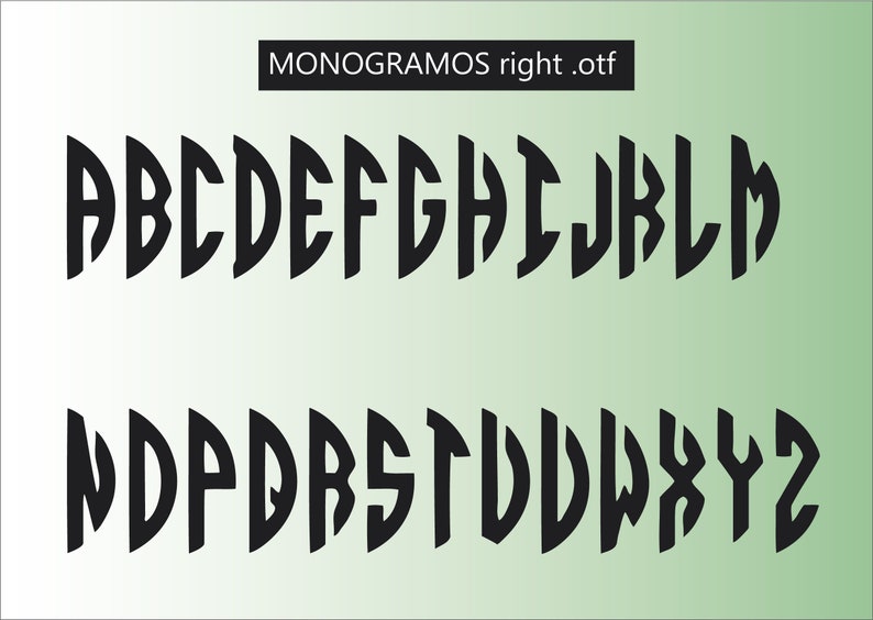 MONOGRAMOS COMPLETE FONT set for make your Monogram. imagen 7