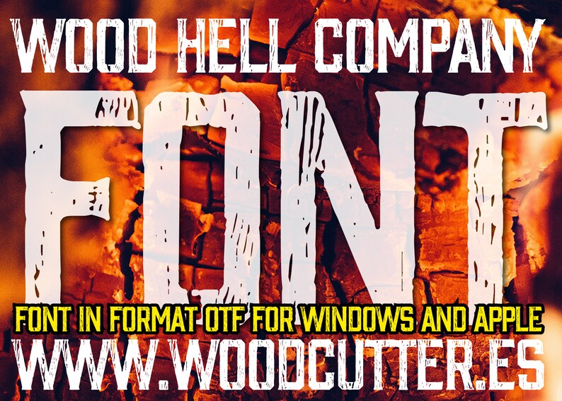 Wood Hell Company Font imagen 1