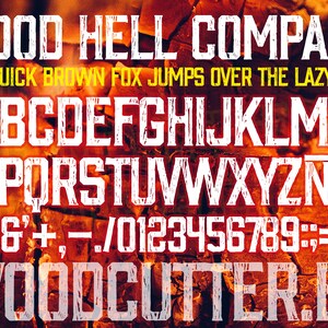 Wood Hell Company Font imagen 3