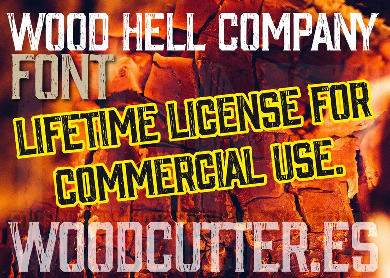 Wood Hell Company Font imagen 2