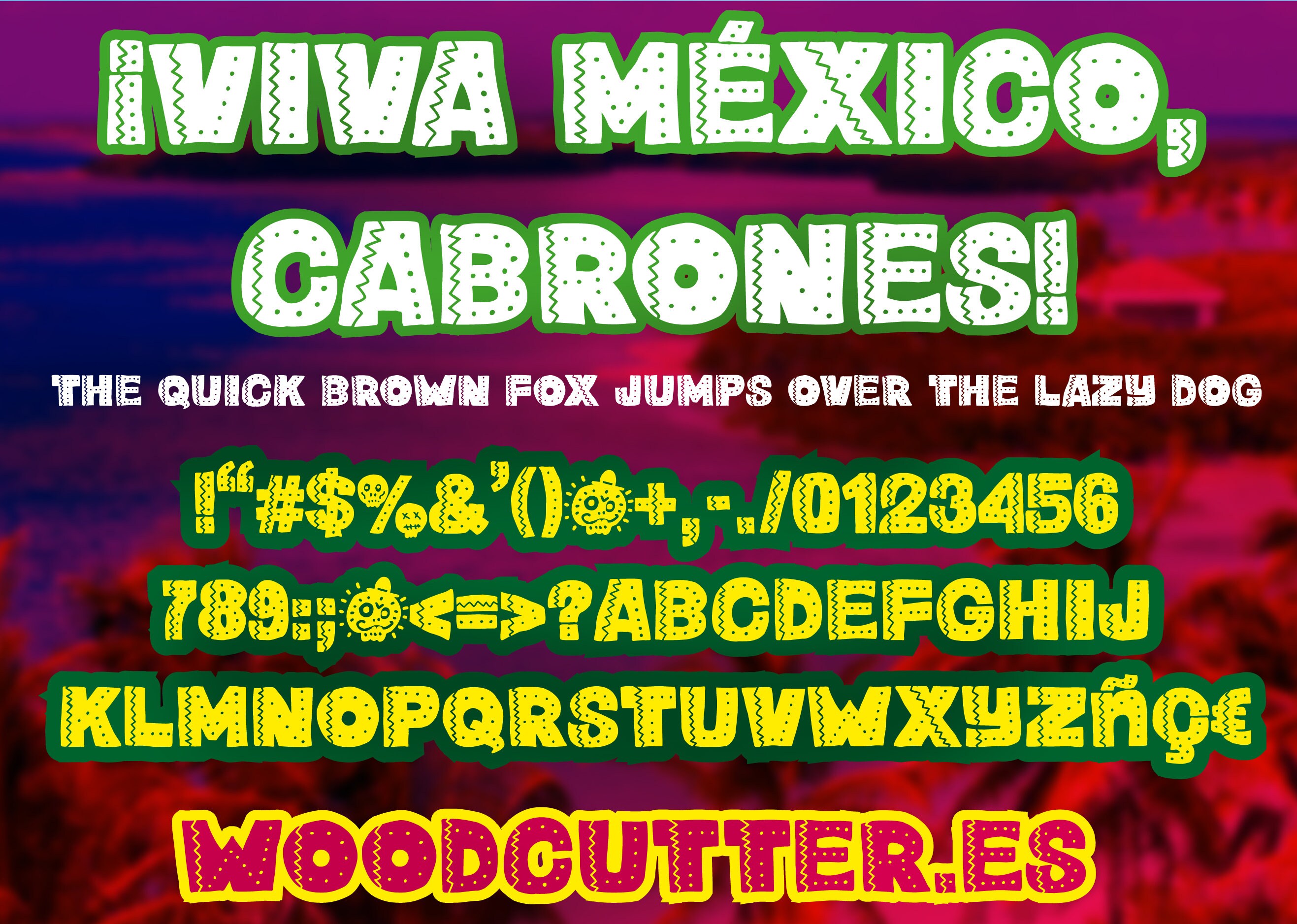 Viva México, cabrones! Font - Etsy España