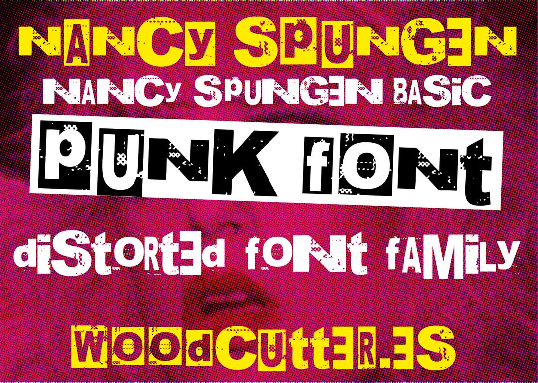 Nancy Spungen Font Family - Etsy
