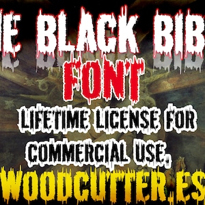 THE BLACK BIBLE Font.