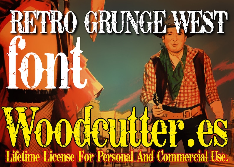 Retro Grunge West Font image 1