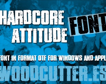 HARDCORE ATTITUDE font