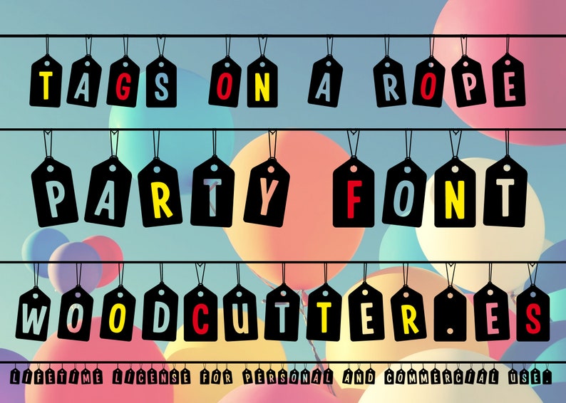 Tags on a Rope Font image 1