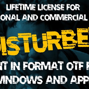 Disturbed Schriftart