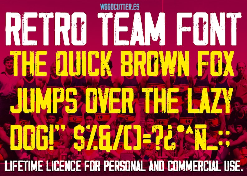 RETRO TEAM Font image 2