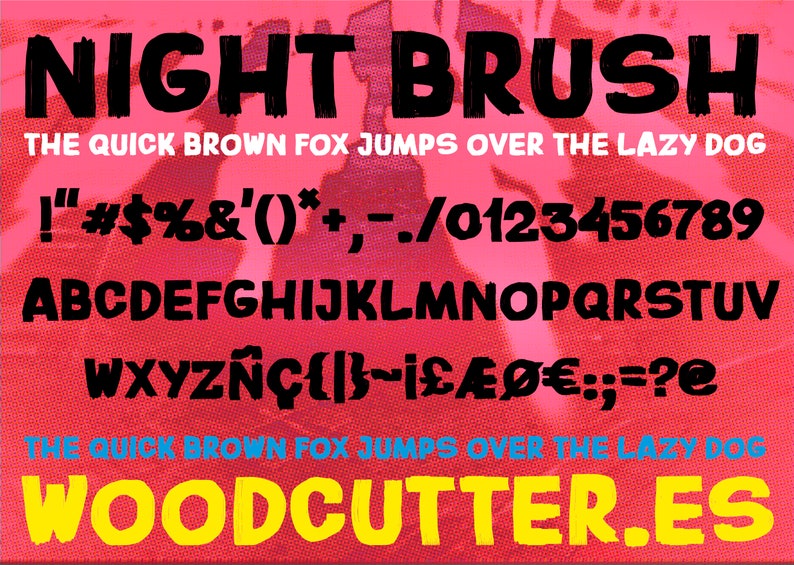 Night Brush Font image 2