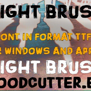 Night Brush Font image 4