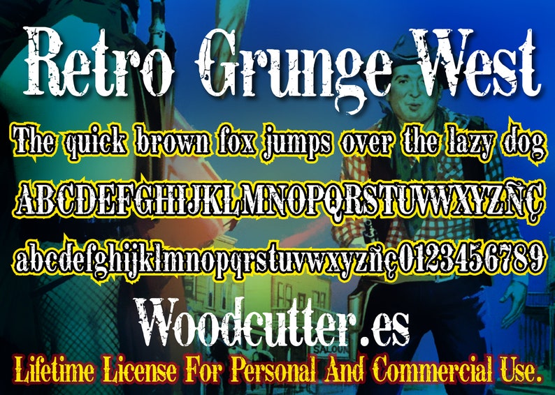 Retro Grunge West Font image 2