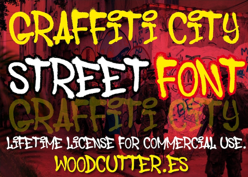 Graffiti City Font imagen 1