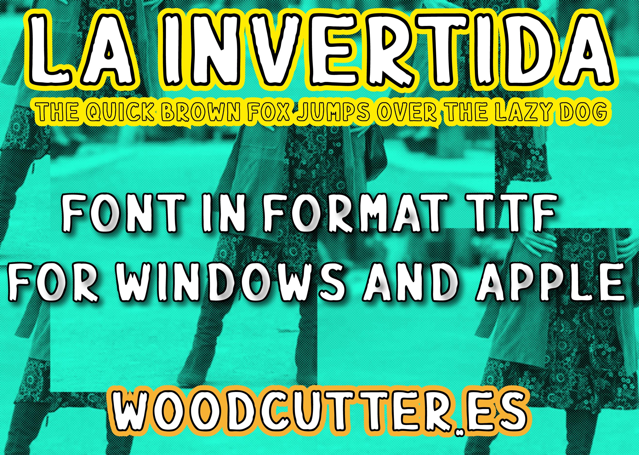 The Inverted Font - Etsy
