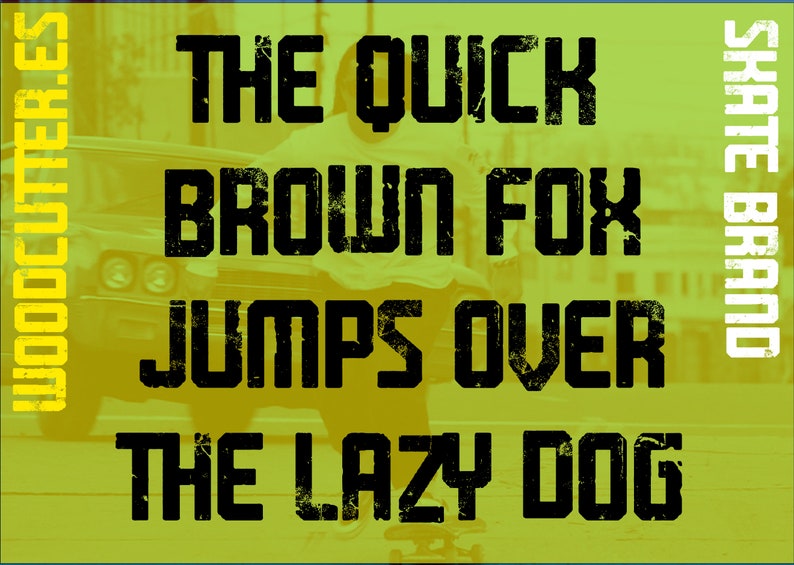 SKATE BRAND Font image 3